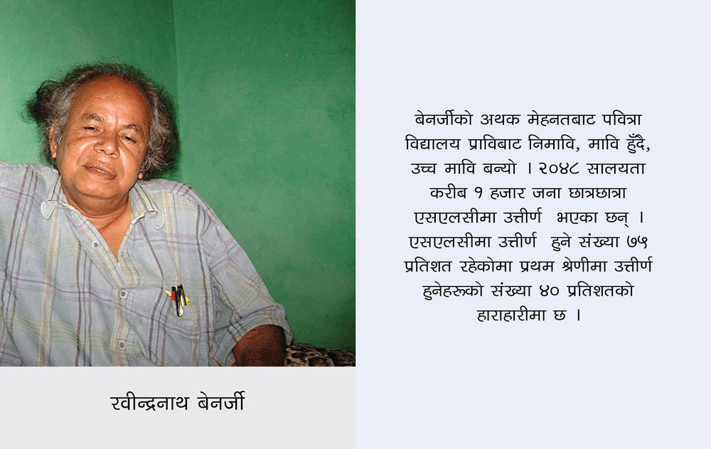 आफैंलाई बिर्सिएर पढाइरहे